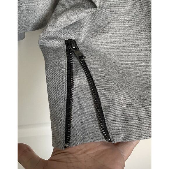 Moto Jacket Sz 22 Lane Bryant Gray Rayon Biker Style Motorcycle Rockabilly Punk - Picture 9 of 11